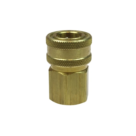 Coilhose Pneumatics Straight Through Coupler Brass 3/8" FPT 111ST